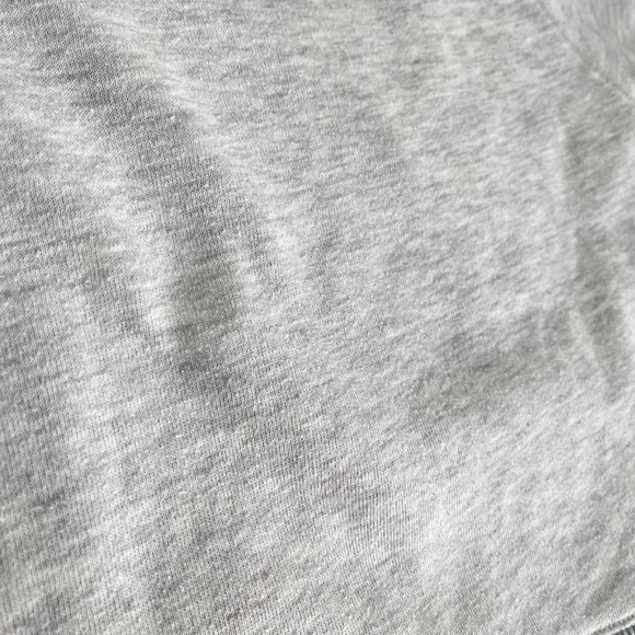 Express Cropped Sweater with Sequin and Lace Owl, Heather Gray/Cream, Size XS - Picture 13 of 14